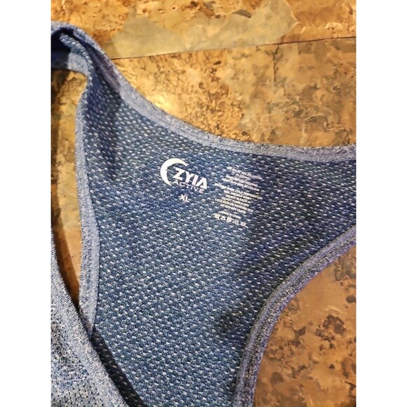 ZYIA Active Tank Top Copper Charged Athletic Shirt Blue Size XL NWT (A121)‎ - Picture 2 of 6